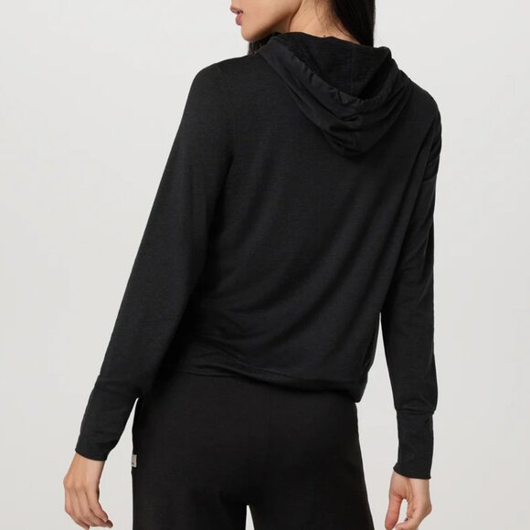 Vuori Halo Essential Hoodie in Black, Size Small - Picture 3 of 5